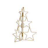 Decoris Tree of Iron Stars 34 x 40cm - Gold